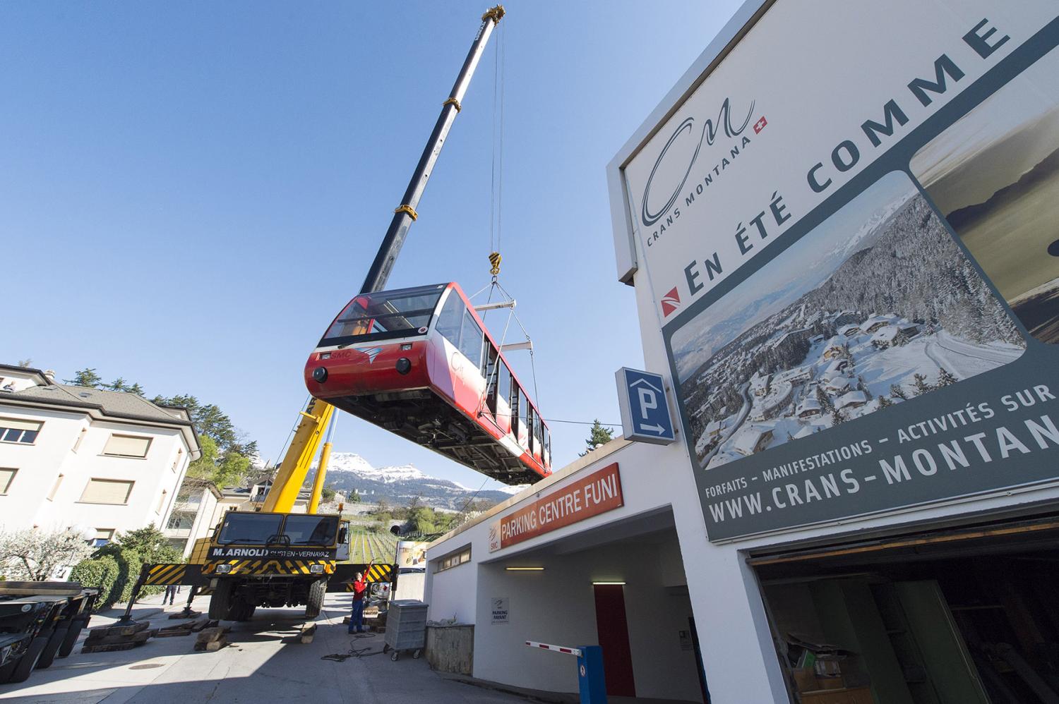 nouvelliste sierre Arnold funiculaire Sierre 150 
